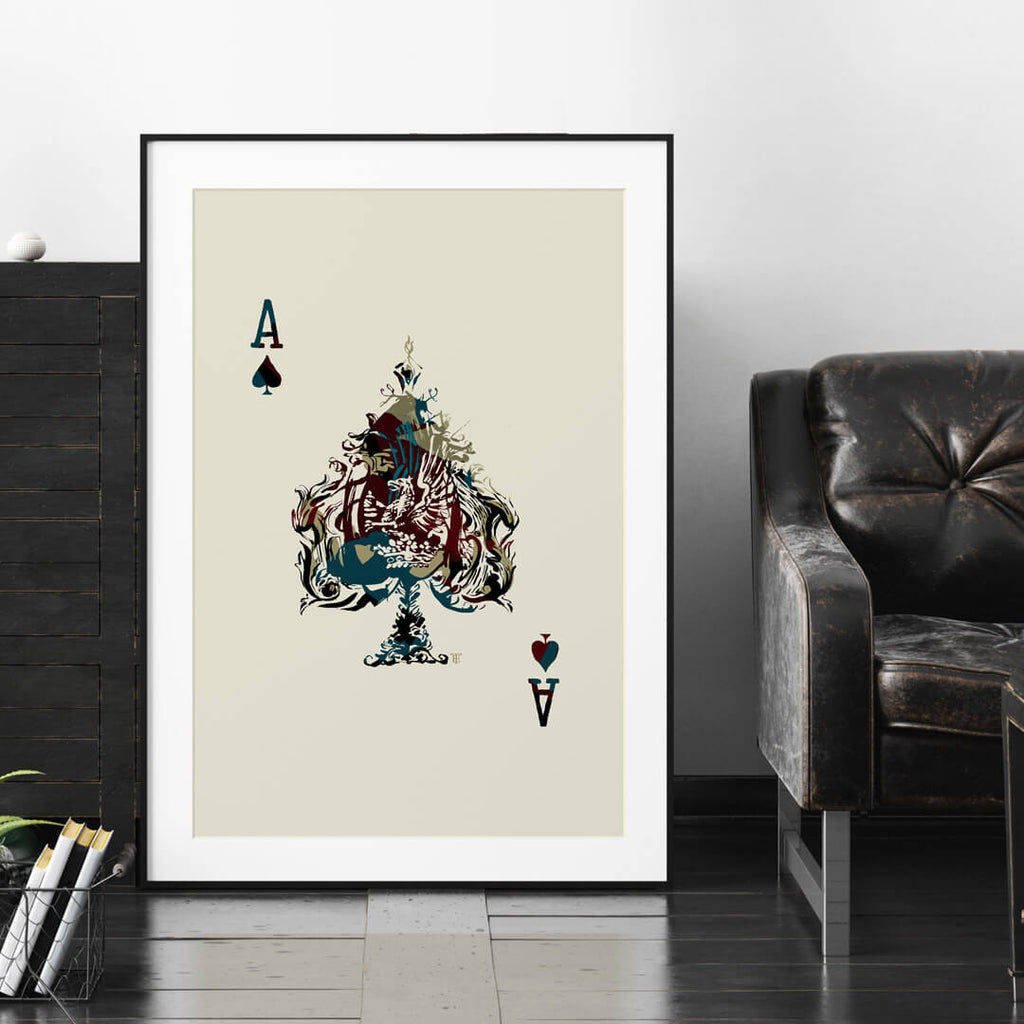 modern ace of spades poster