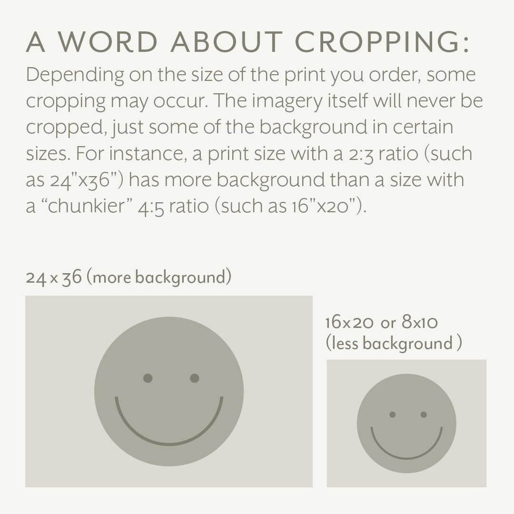 cropping guide for posters or art prints