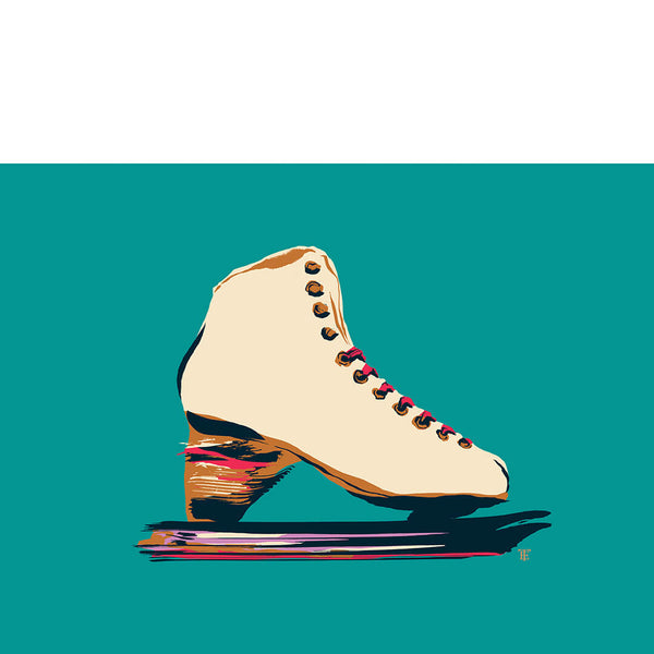 Pop Art figure skate art print