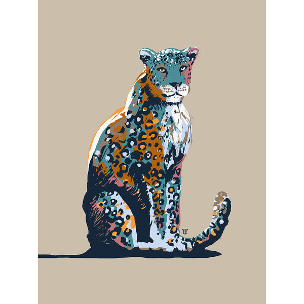 modern leopard wall art print chinoiserie