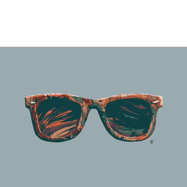 cool modern sunglasses art print