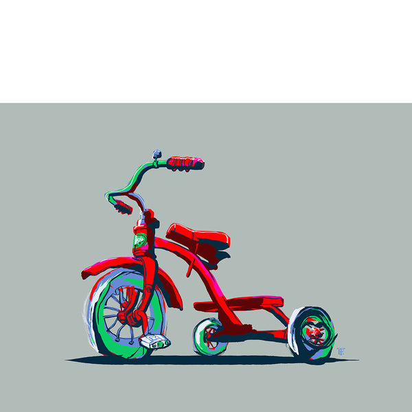 Pop Art tricycle art print
