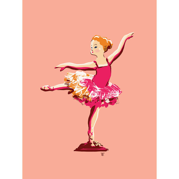 Ballerina Painting in Pink