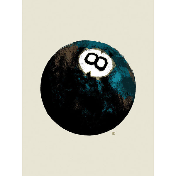 pop art eight ball art print