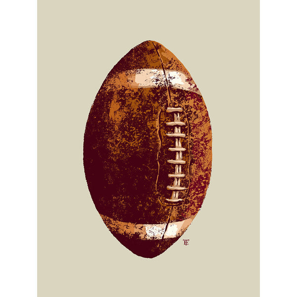 art print of old football