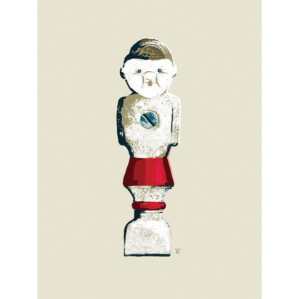 foosball / table soccer player art print
