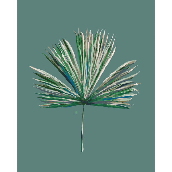 palmetto art in green