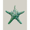 green starfish art in the modern coastal style