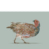 grey partridge artwork in muted colors
