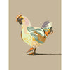 modern farmhouse chicken art print in bold colors