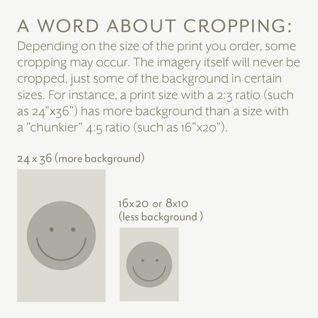 cropping guide for posters or art prints