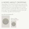 cropping guide for posters or art prints