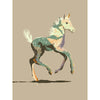 cute modern foal art print - baby horse painting