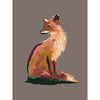 modern red fox art print