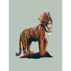 tiger art print modern