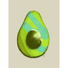 modern pop art avocado art print