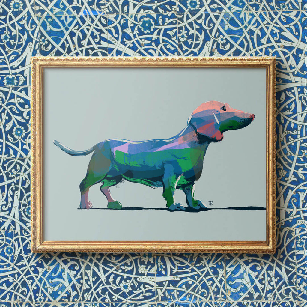 dachshund painting for sale