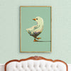 modern farmhouse duckling art print in pastel colors