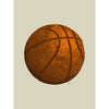 stylish art print of old basketball