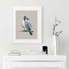 blue jay poster in stylish decor