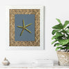 hamptons style starfish art print in blues and greens